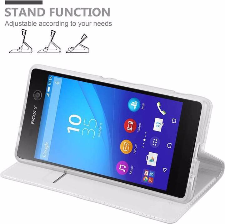 Actual product image Cadorabo Book Classy Style Cover (Sony Xperia M5)