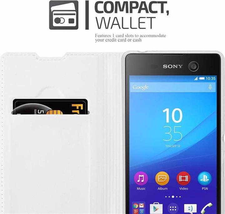 Actual product image Cadorabo Book Classy Style Cover (Sony Xperia M5)