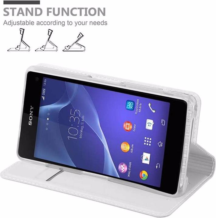 Actual product image Cadorabo Book Classy Style Cover (Sony Xperia Z1 Compact)