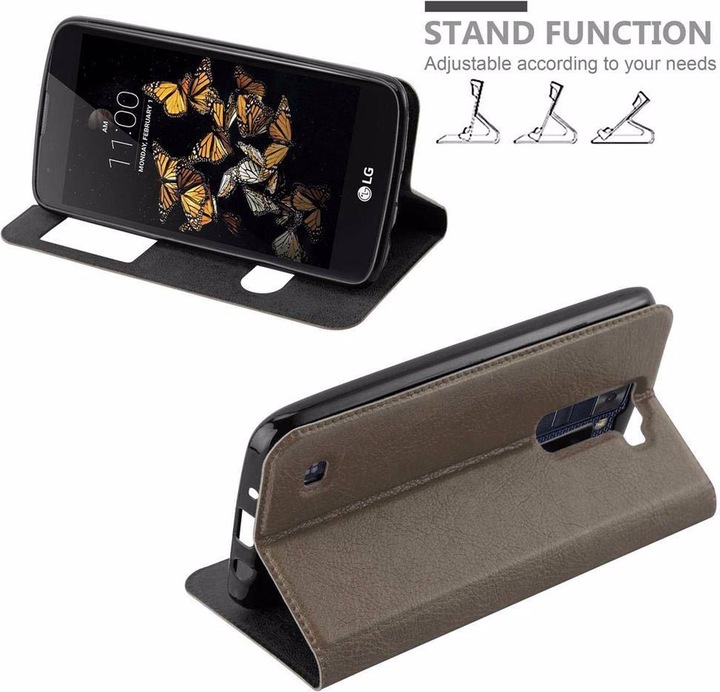 Actual product image Cadorabo Book with View double window cover (LG K8)