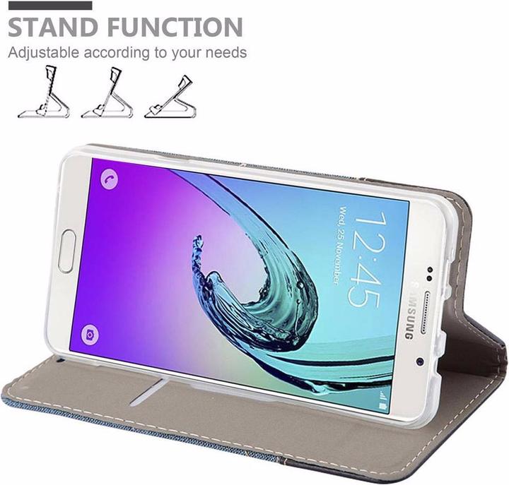 Produktbild Cadorabo Book Jeans Optik Cover (Samsung Galaxy A7 (2016))