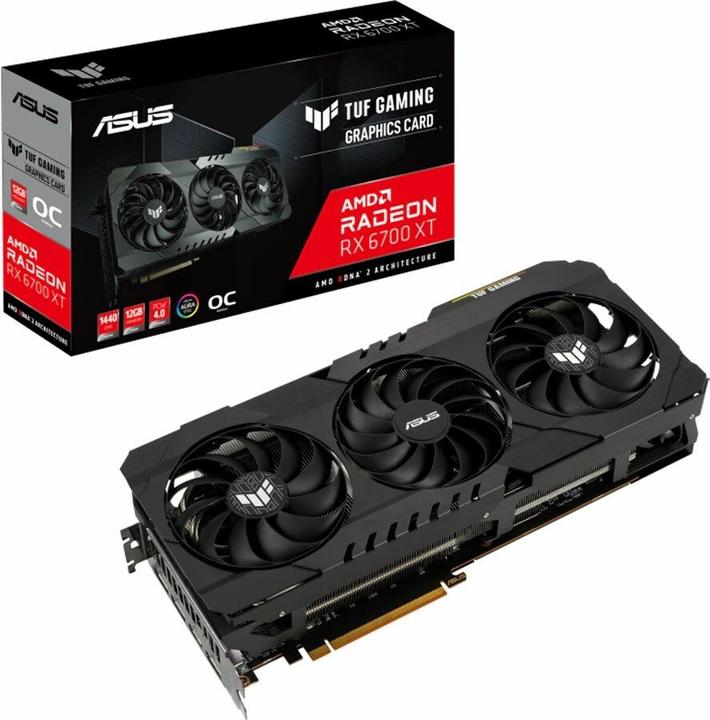Actual product image ASUS TUF GAMING Radeon RX 6700 XT OC Edition (12 GB)