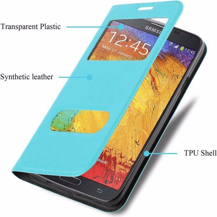 Produktbild Cadorabo Book mit View Doppelfenster Cover (Samsung Galaxy Note 3 Neo)