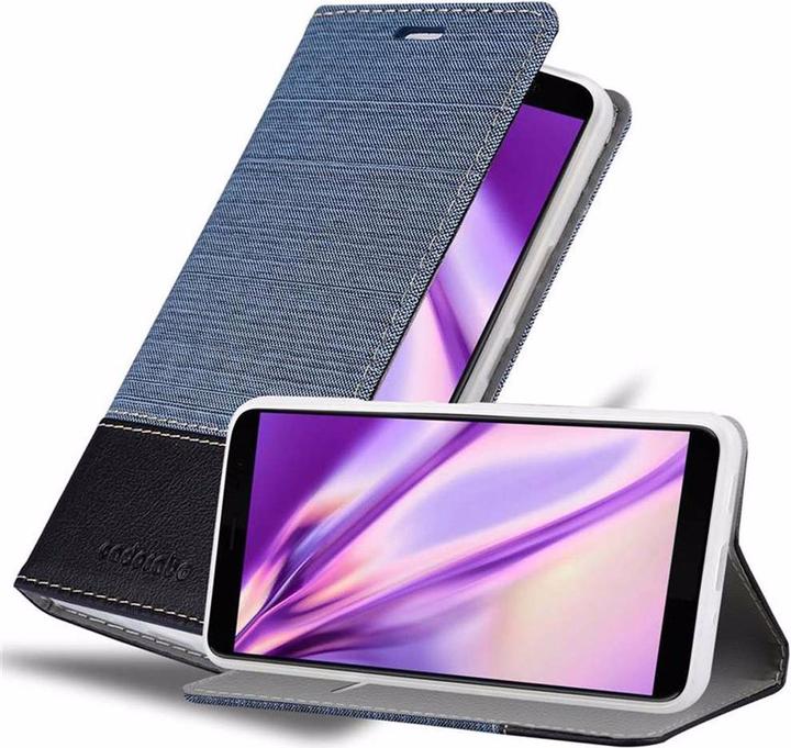 Actual product image Cadorabo Book Jeans Optics Cover (HTC U11+)