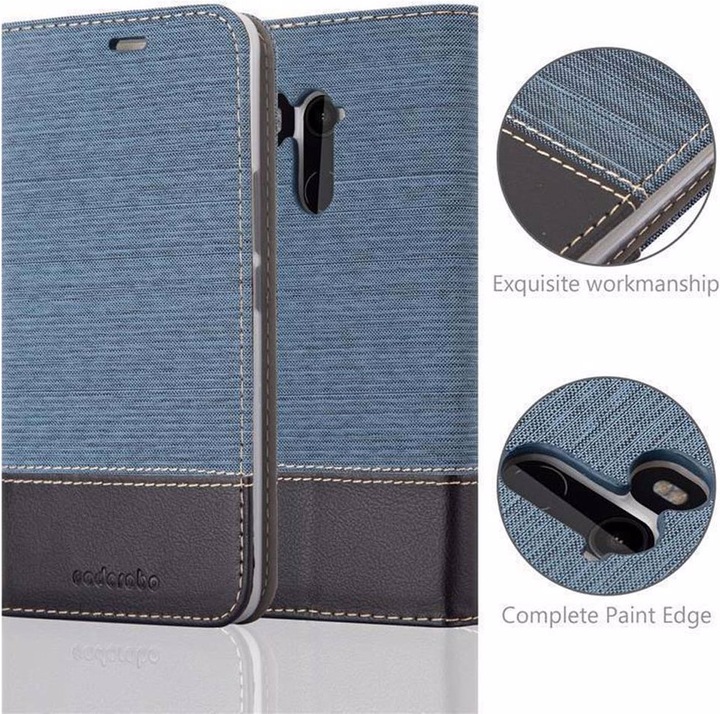 Actual product image Cadorabo Book Jeans Optics Cover (HTC U11+)