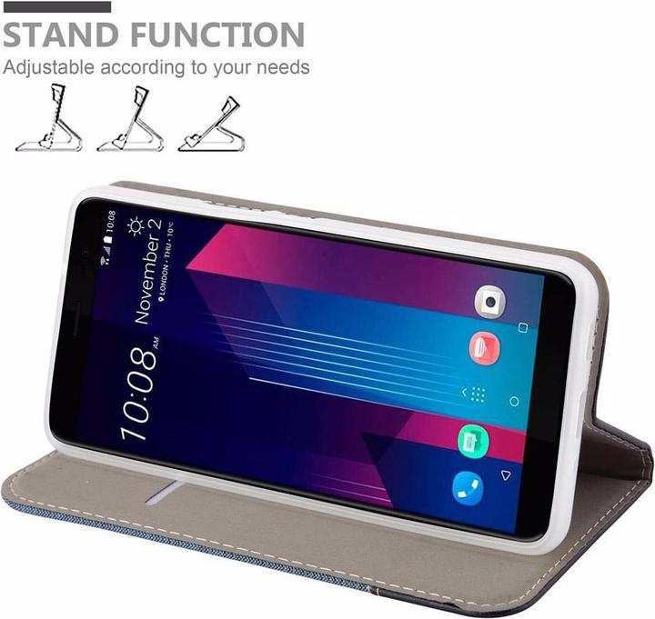 Actual product image Cadorabo Book Jeans Optics Cover (HTC U11+)