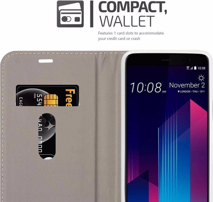 Actual product image Cadorabo Book Jeans Optics Cover (HTC U11+)