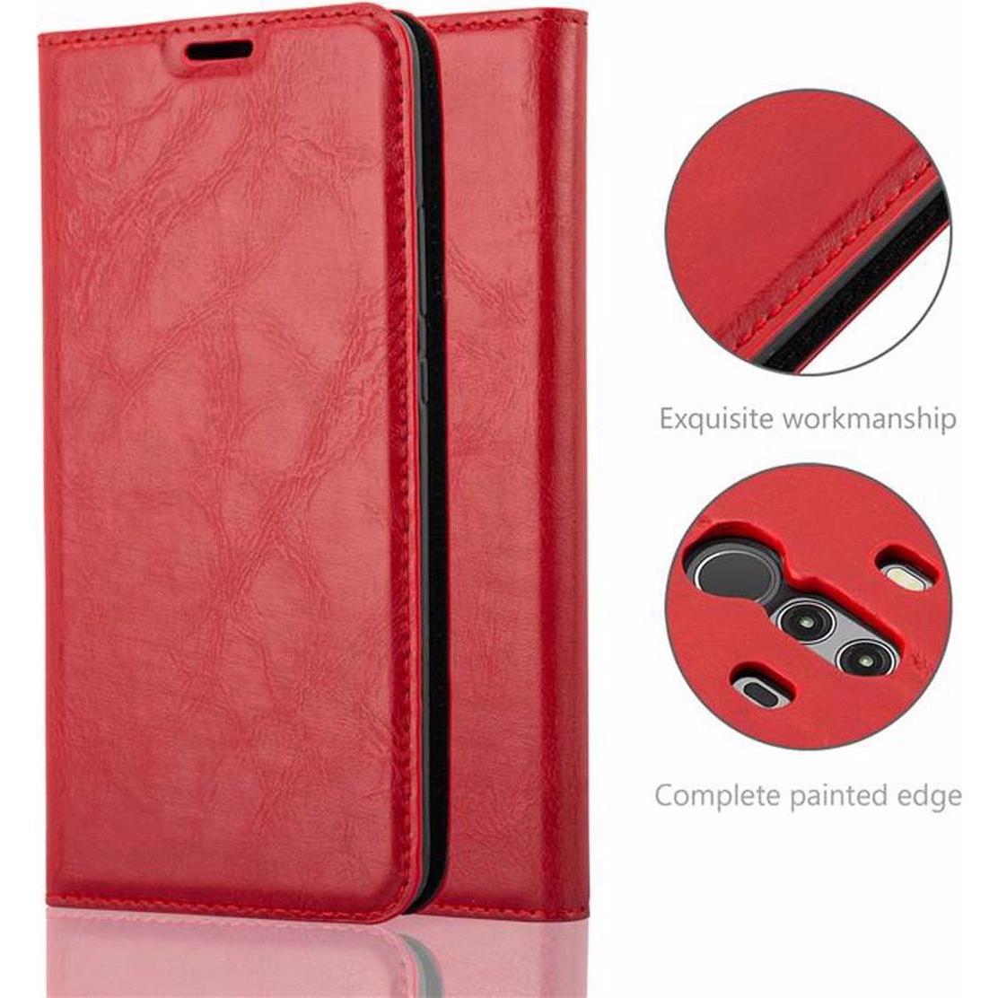 Thumbnail - Cadorabo Book Invisible Magnet Cover (Huawei Mate 10 Pro), Smartphone Hülle, Rot