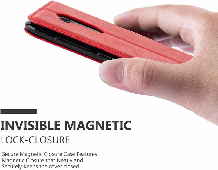 Actual product image Cadorabo Book Invisible Magnet Cover (Honor 6C)
