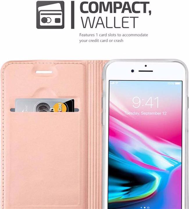 Actual product image Cadorabo Book Classy Style Cover (Apple iPhone 7, Apple iPhone SE (2nd Gen))