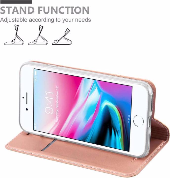 Actual product image Cadorabo Book Classy Style Cover (Apple iPhone 7, Apple iPhone SE (2nd Gen))