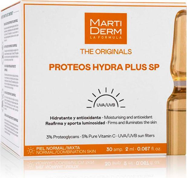 Actual product image Martiderm THE ORIGINALS proteos hydra plus sp ampoules 30 x 2 ml (60 ml)