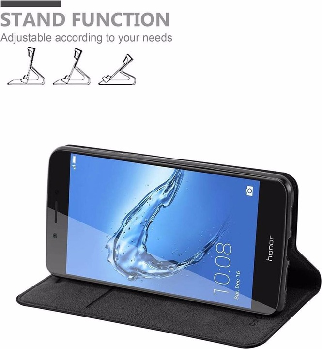 Actual product image Cadorabo Book Invisible Magnet Cover (Honor 6C)