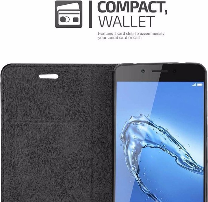 Actual product image Cadorabo Book Invisible Magnet Cover (Honor 6C)