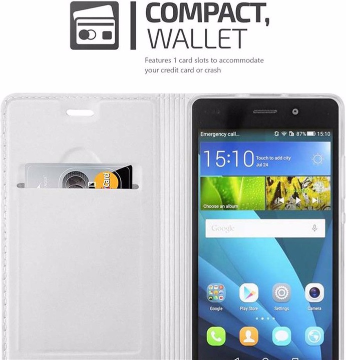 Actual product image Cadorabo Book Classy Style Cover (Huawei P8 Lite)