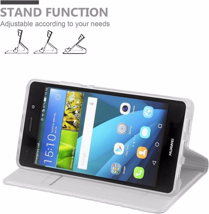 Actual product image Cadorabo Book Classy Style Cover (Huawei P8 Lite)
