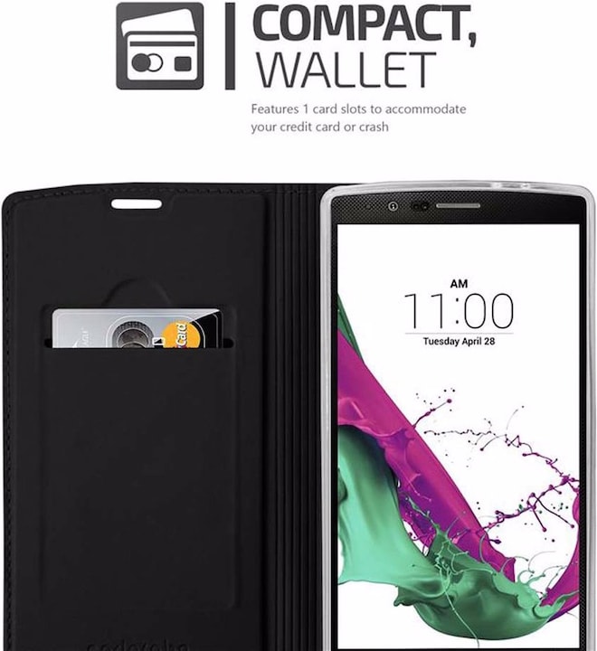 Produktbild Cadorabo Book Classy Style Cover (LG G4, Motorola Moto G4 Plus)