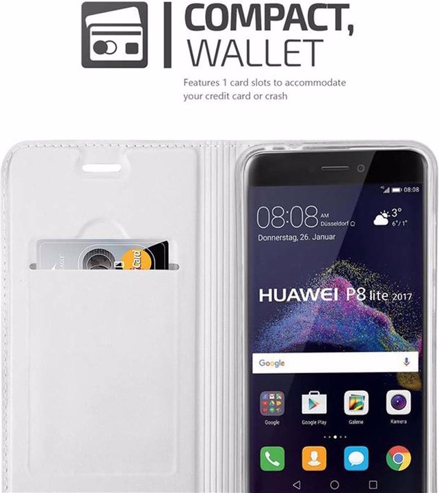 Actual product image Cadorabo Book Classy Style Cover (Huawei P8 Lite (2017))