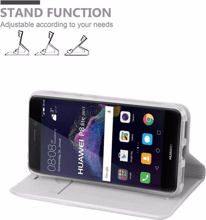 Actual product image Cadorabo Book Classy Style Cover (Huawei P8 Lite (2017))