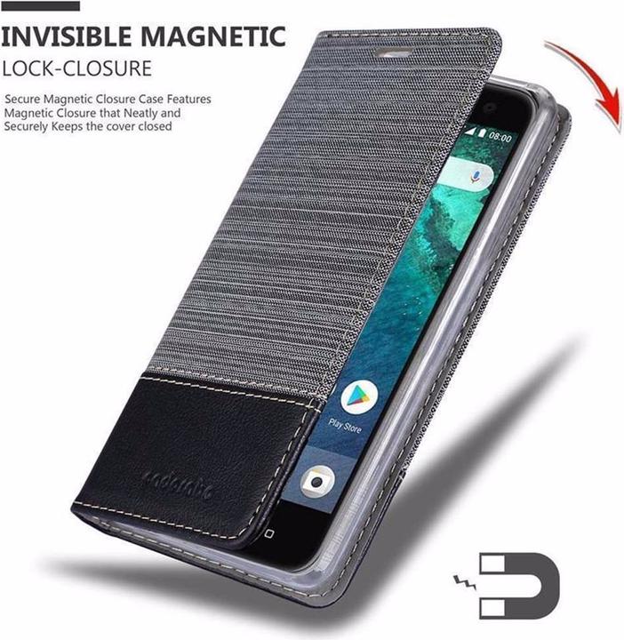 Produktbild Cadorabo Book Jeans Optik Cover (HTC U11 Life)