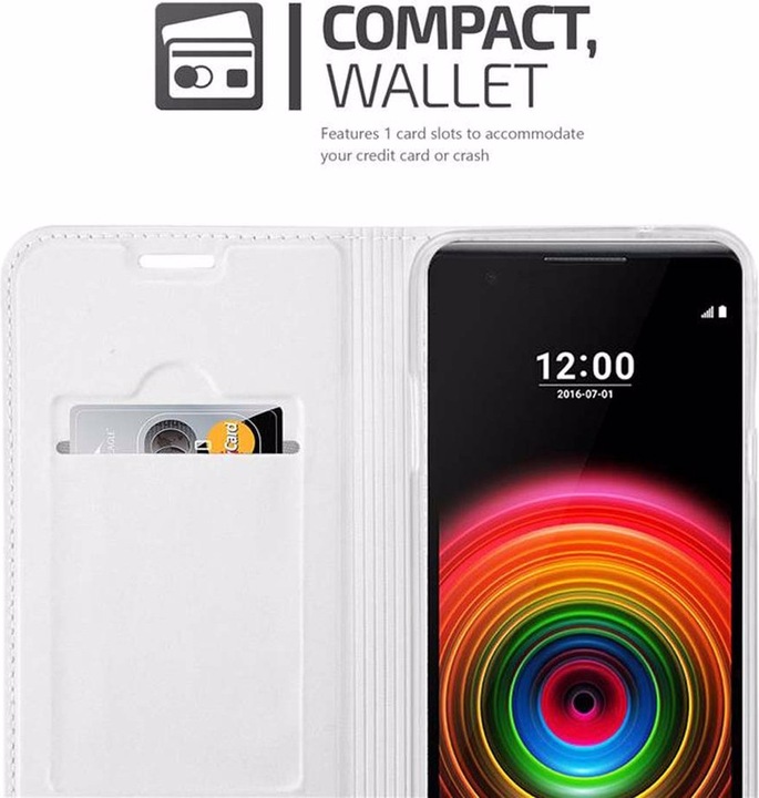 Actual product image Cadorabo Book Classy Style Cover (LG X Power)