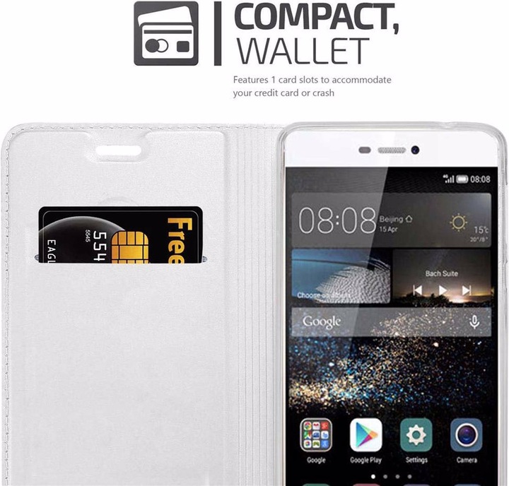 Actual product image Cadorabo Book Classy Style Cover (Huawei P8)