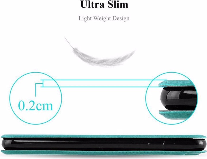 Produktbild Cadorabo Book mit View Doppelfenster Cover (Samsung Galaxy S6 Edge+)
