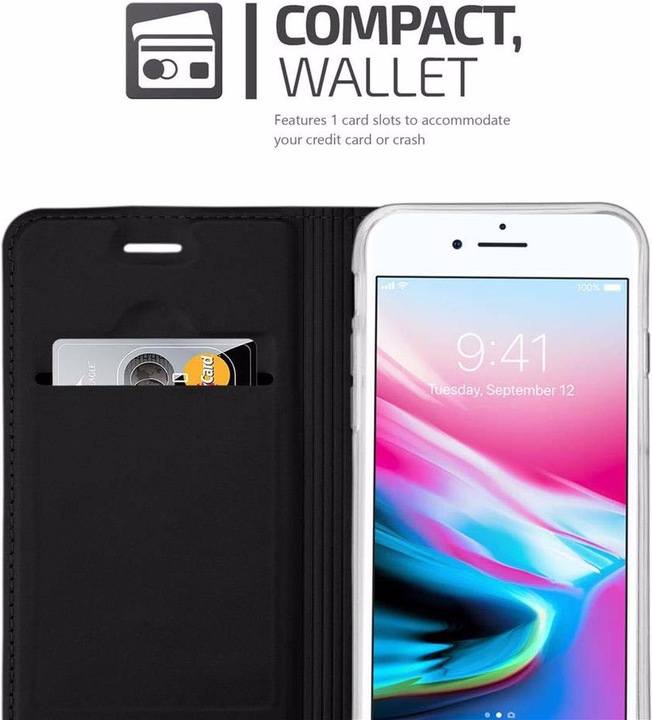 Actual product image Cadorabo Book Classy Style Cover (Apple iPhone SE (2nd Gen), Apple iPhone 7)