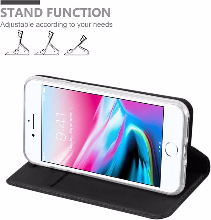 Actual product image Cadorabo Book Classy Style Cover (Apple iPhone SE (2nd Gen), Apple iPhone 7)