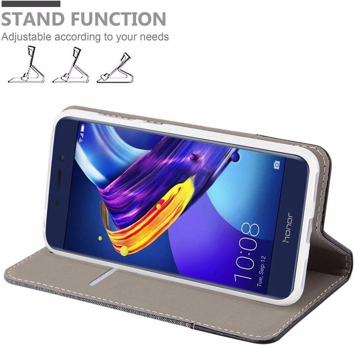 Produktbild Cadorabo Book Jeans Optik Cover (Honor 6C Pro)