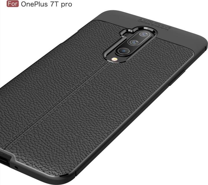 Actual product image Screenguard OnePlus 7T Pro Sleeve Leather Design TPU Cover (OnePlus 7T Pro)
