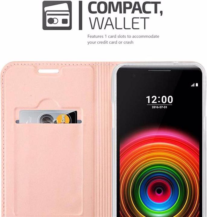 Actual product image Cadorabo Book Classy Style Cover (LG X Power)