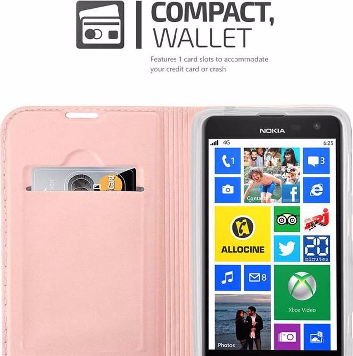 Actual product image Cadorabo Book Classy Style Cover (Nokia Lumia 625)