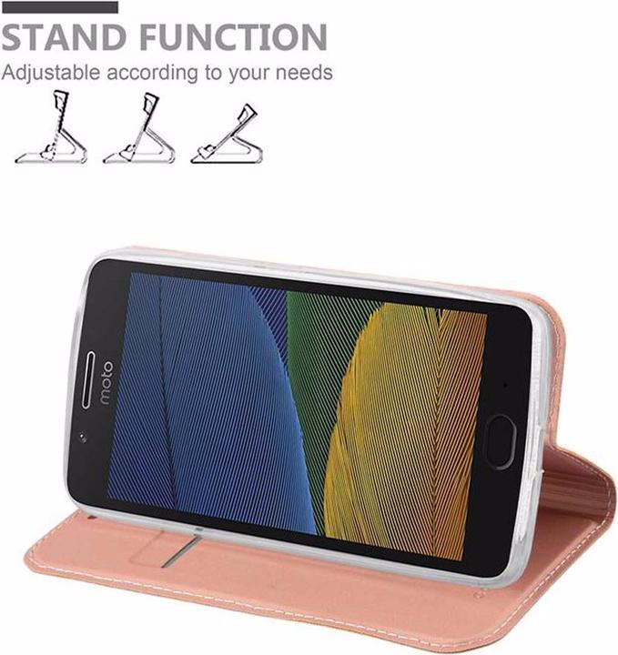Actual product image Cadorabo Book Classy Style Cover (Motorola Moto G5)