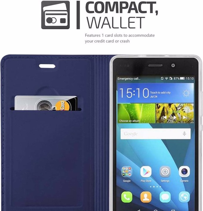 Actual product image Cadorabo Book Classy Style Cover (Huawei P8 Lite)