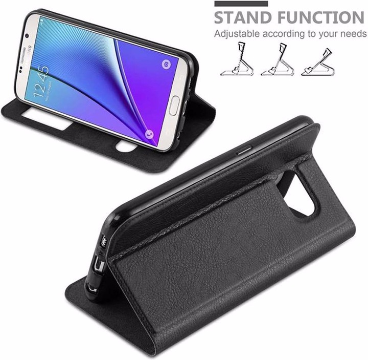 Produktbild Cadorabo Book mit View Doppelfenster Cover (Samsung Galaxy Note 5)