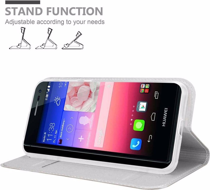 Actual product image Cadorabo Book Classy Style Cover (Huawei Ascend P7)
