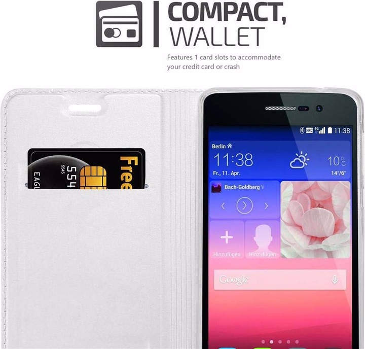 Actual product image Cadorabo Book Classy Style Cover (Huawei Ascend P7)