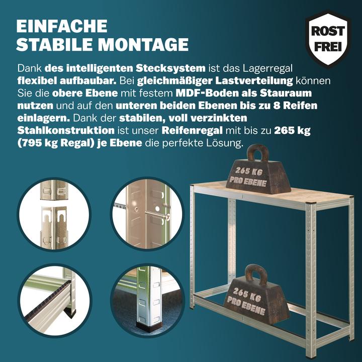 Actual product image Monzana Tire rack