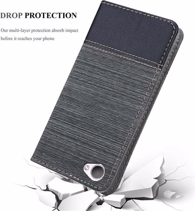 Actual product image Cadorabo Book Jeans Optics Cover (HTC Desire 12)