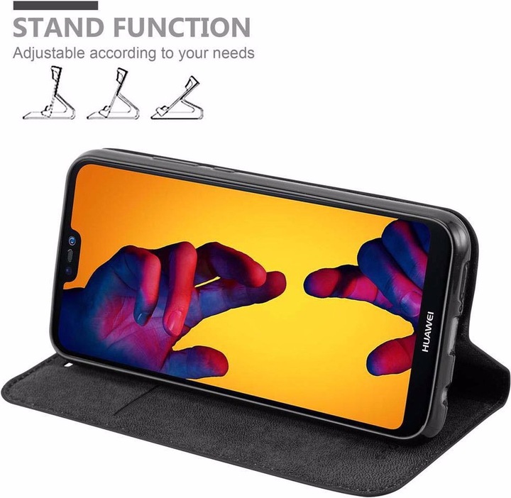Actual product image Cadorabo Book Invisible Magnet Cover (Huawei Nova 3E)