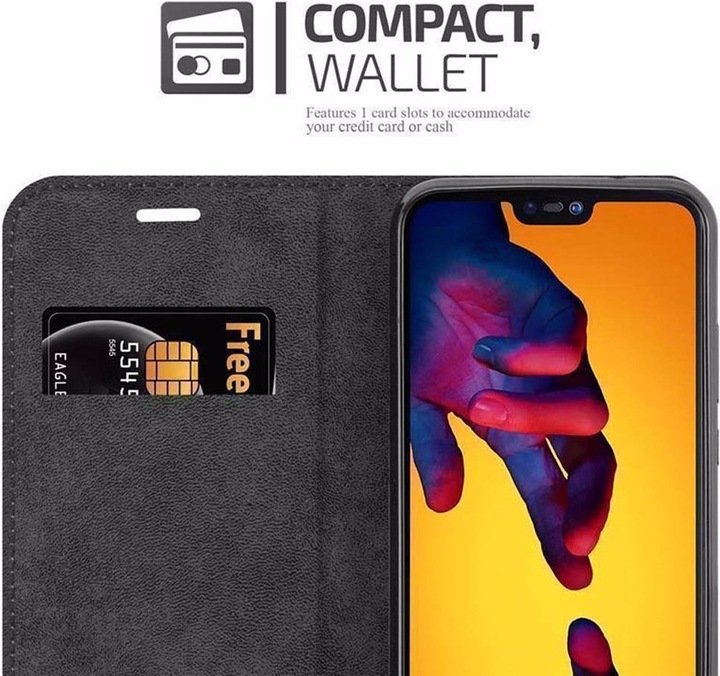Actual product image Cadorabo Book Invisible Magnet Cover (Huawei Nova 3E)