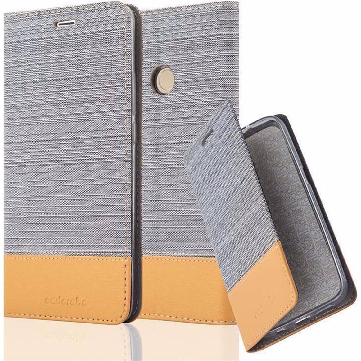 Cadorabo Jeans Optik (Xiaomi Mi Max 2), Smartphone Hülle, Grau, Braun