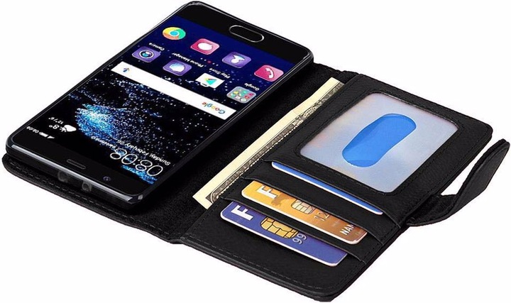 Actual product image Cadorabo Book with 3 card slots cover (Huawei P10)