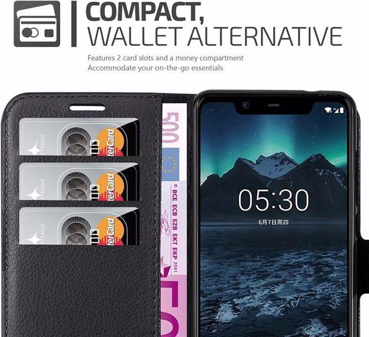 Actual product image Cadorabo Book with stand function cover (Nokia 5.1)