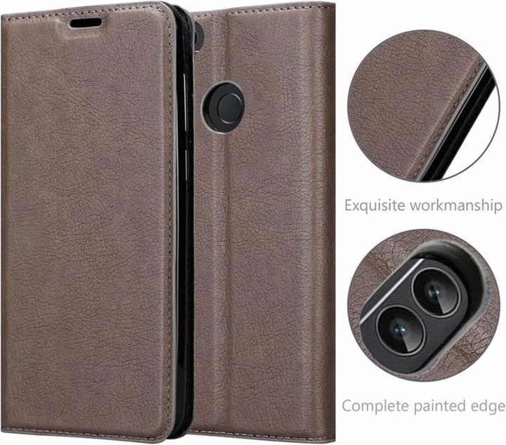Actual product image Cadorabo Book Invisible Magnet Cover (Huawei Enjoy 7S, Huawei P Smart (2018))