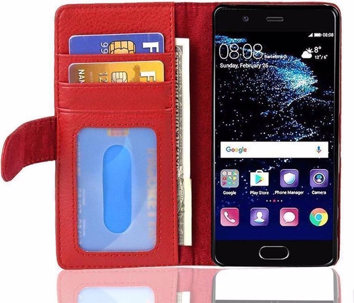 Actual product image Cadorabo Book with 3 card slots cover (Huawei P10 Plus)