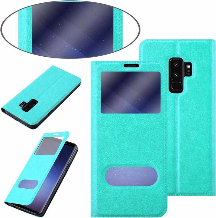 Produktbild Cadorabo Book mit View Doppelfenster Cover (Samsung Galaxy S9+)