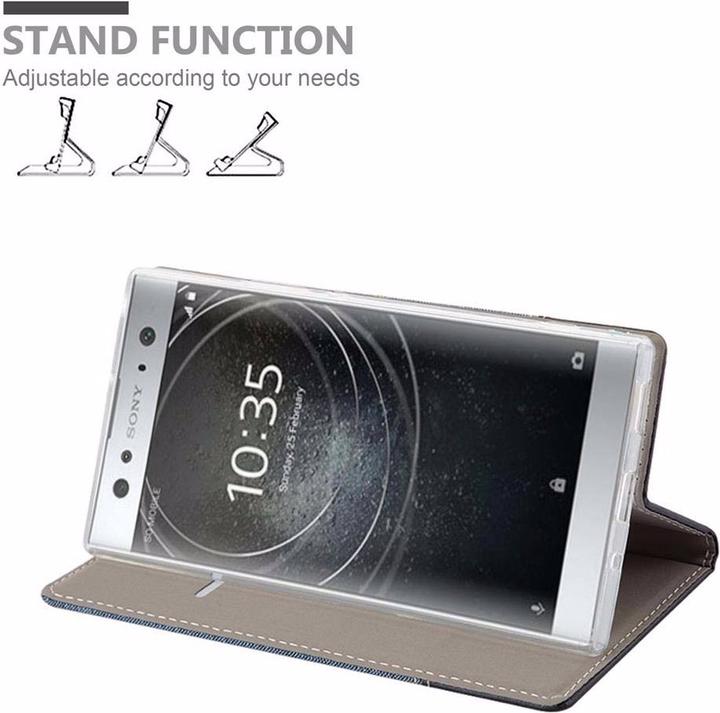 Actual product image Cadorabo Book Jeans Optics Cover (Sony Xperia XA2 Ultra)