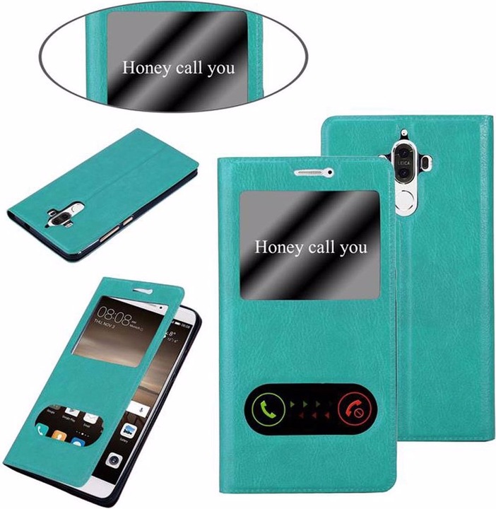 Actual product image Cadorabo Book with View double window cover (Mate 9)